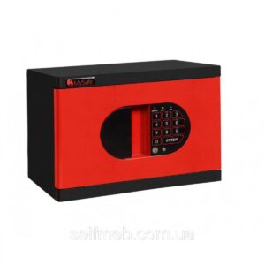 Меблевий сейф Сейф меблевий Griffon MS.17.E RED, сейф для дому, сейф для грошей, сейф для офісу, сейф для документів