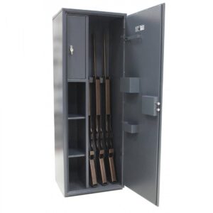 Збройовий сейф Сейф для зброї Griffon GLST.470.K на 5 рушниць, сейф для рушниці, мисливський сейф